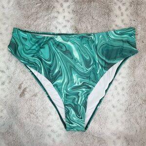 SHEIN Teal Green Turquoise Plus Size Bikini Bottom 3XL